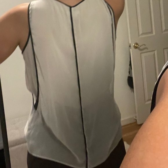 Helmut Lang Sheer Black and White Tank - Picture 4 of 7